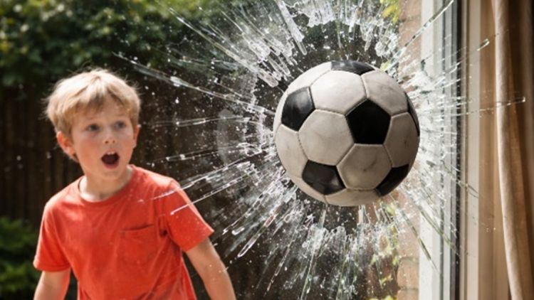 Help! Mijn kind schiet een bal door de ruit van de buren. Wie draait op voor de schade? 